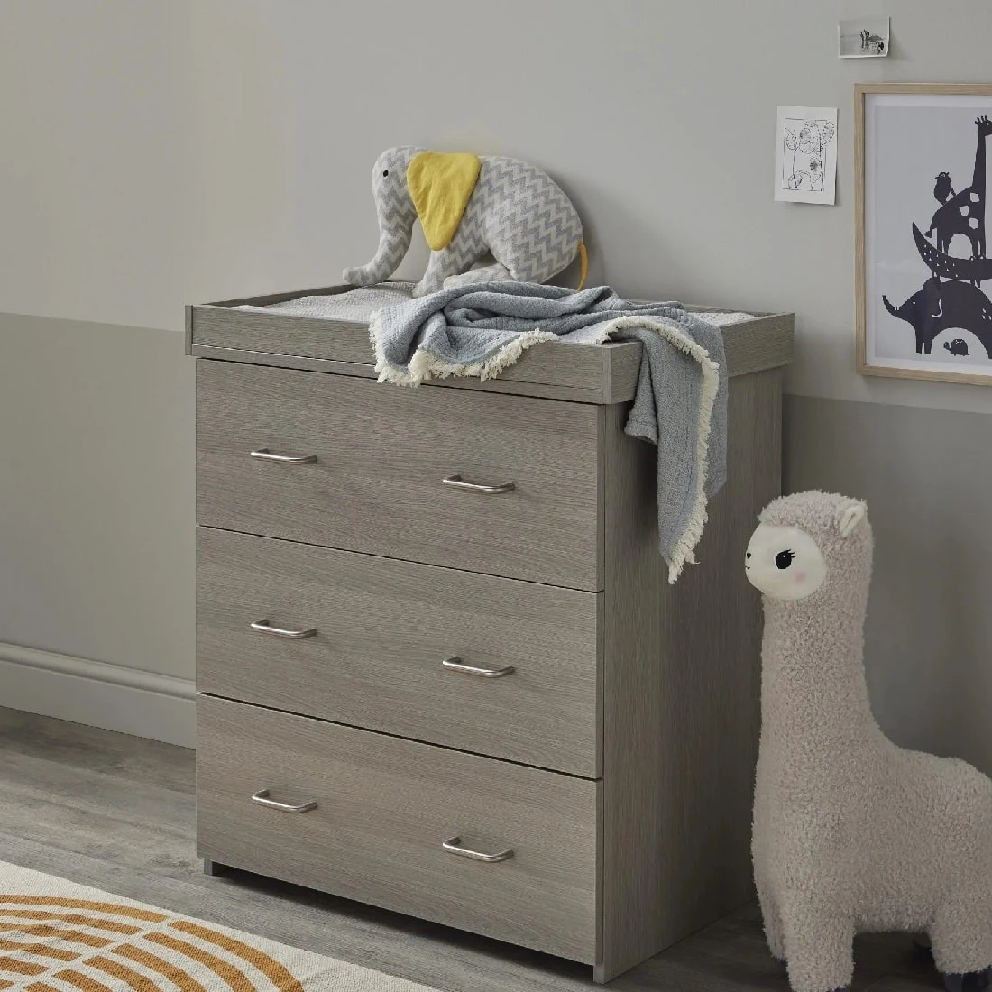 Babymore Caro 3 Piece Nursery Set – Grey Wash 5 Babymore Caro 3 Piece Nursery Set – Grey Wash - Image 5
