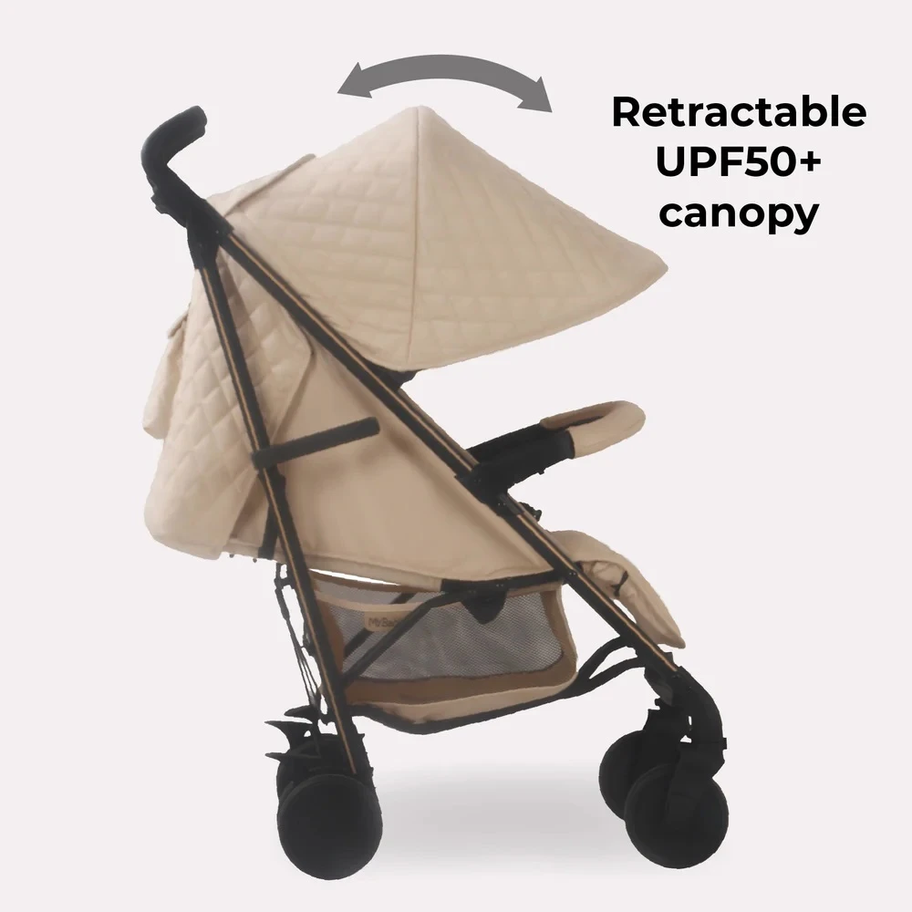 My Babiie Stroller Quilted Sand 3 My Babiie Stroller Quilted Sand - Image 3