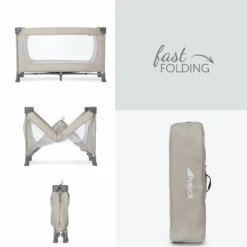 Hauck Beige Dream N Play Travel Cot 7 Hauck Beige Dream N Play Travel Cot -Kiddies Kingdom Store nmnm