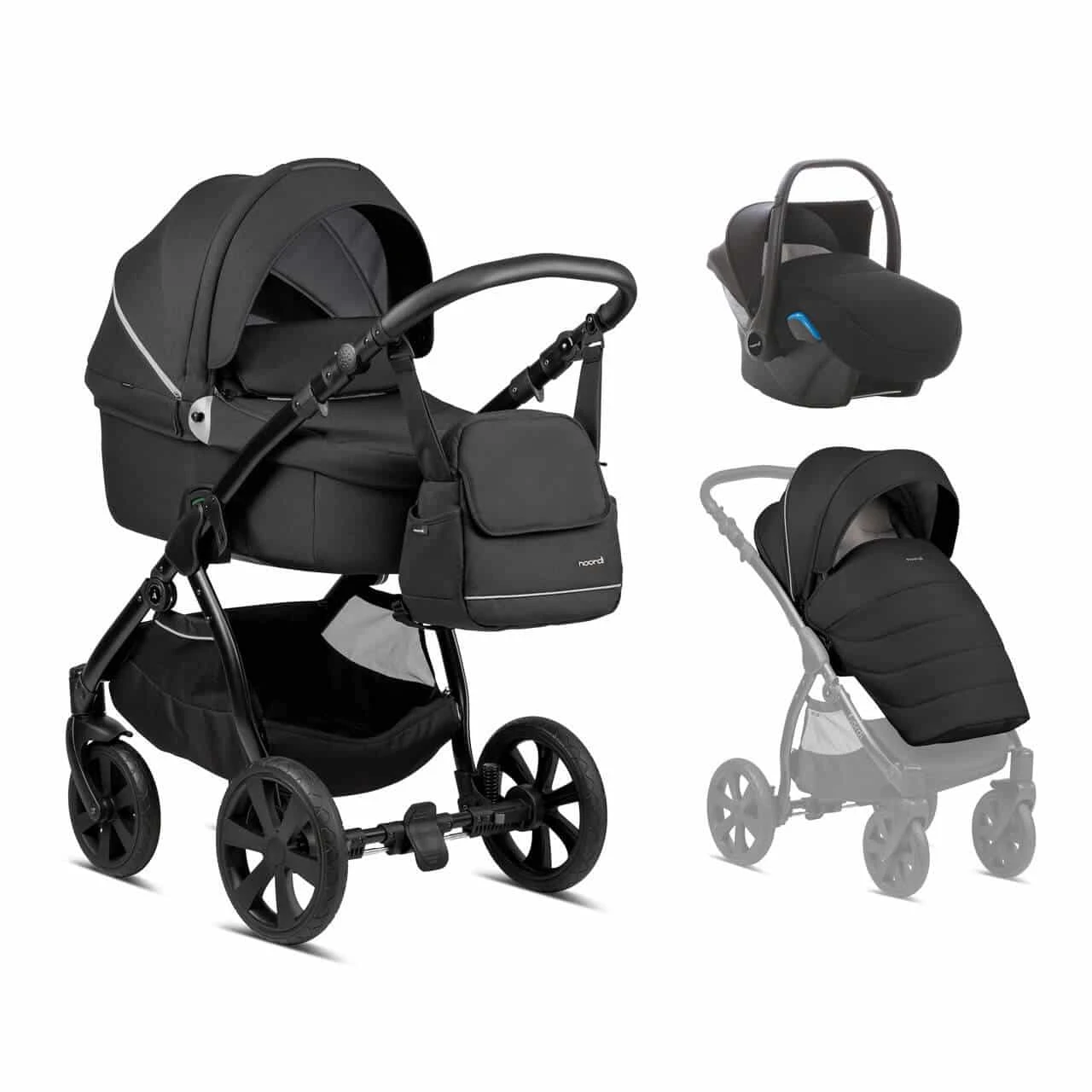 Noordi Fjordi 3 In 1 Travel System – Black 2 Noordi Fjordi 3 In 1 Travel System – Black - Image 2