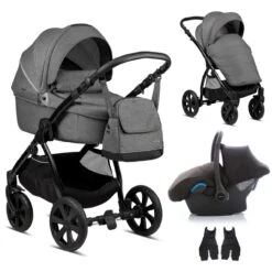 Noordi Fjordi 3 In 1 Travel System – Dark Grey