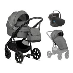 Noordi Fjordi 3 In 1 Travel System – Dark Grey -Kiddies Kingdom Store noordi fjordi 3 in 1 travel system dark grey 2