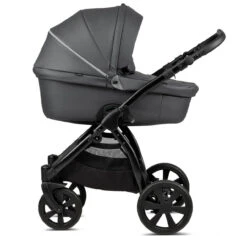 Noordi Fjordi Leather 2 In 1 Pram – Shadow Grey -Kiddies Kingdom Store noordi fjordi leather 2 in 1 pram shadow grey 5