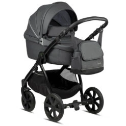 Noordi Fjordi Leather 2 In 1 Pram – Shadow Grey -Kiddies Kingdom Store noordi fjordi leather 2 in 1 pram shadow grey 6