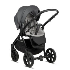Noordi Fjordi Leather 2 In 1 Pram – Shadow Grey -Kiddies Kingdom Store noordi fjordi leather 2 in 1 pram shadow grey 7