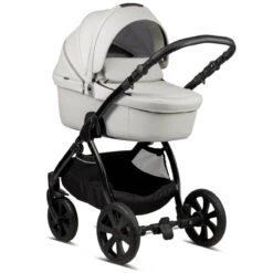 Noordi Fjordi Leather 2 In 1 Pram – Cloud -Kiddies Kingdom Store noordi fjordi leather 2 in 1 travel system cloud 5