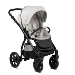 Noordi Fjordi Leather 2 In 1 Pram – Cloud -Kiddies Kingdom Store noordi fjordi leather 2 in 1 travel system cloud 8