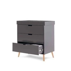 Obaby Maya 4in1 2 Piece Nursery Room Set – Slate -Kiddies Kingdom Store obaby maya changing unit slate 3