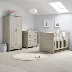 Obaby Nika Nursery Room Set/Rocking Chair Bundle – Grey Wash