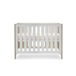 Obaby Nika 4 In 1 Cot Bed – Grey Wash/White -Kiddies Kingdom Store obaby nika mini cot bed grey wash white 5