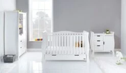 Obaby Stamford Luxe 3 Piece Room Set/Accessories – White