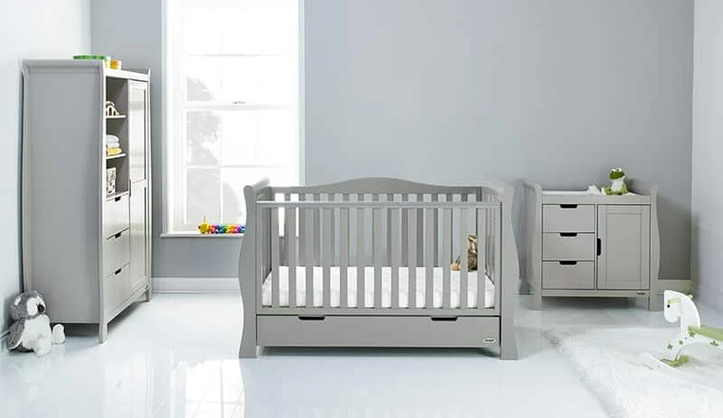 Obaby Stamford Luxe 3 Piece Nursery Room Set – Warm Grey 1 Obaby Stamford Luxe 3 Piece Nursery Room Set – Warm Grey