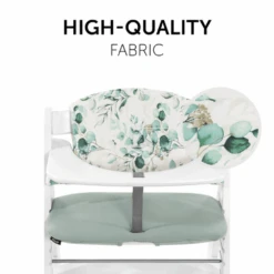 Hauck Alpha Highchair Pad Select – Jersey Leaves Mint -Kiddies Kingdom Store oppo