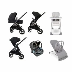 Estilo Bebe Otter Newborn Bundle – Black/Grey