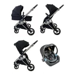 Estilo Bebe Otter 3 In 1 Travel System – Midnight Silver