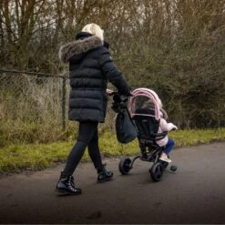 Estilo Bebe Pro 360 Foldable Trike Pink 33 Estilo Bebe Pro 360 Foldable Trike Pink -Kiddies Kingdom Store pink2 1