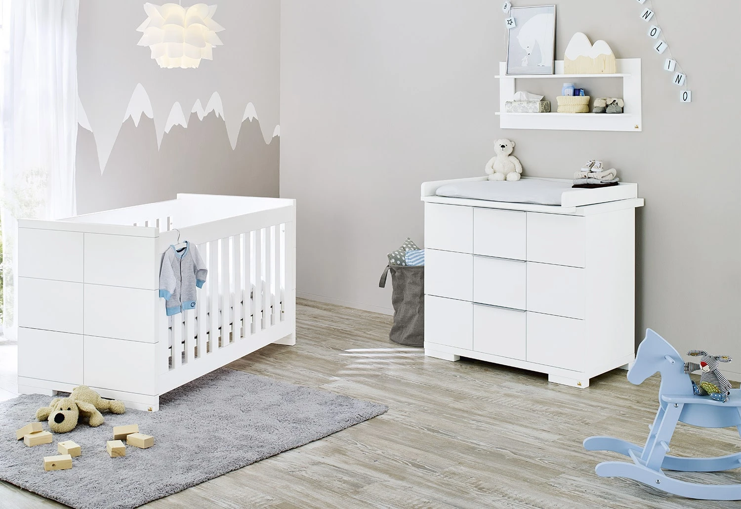 Pinolino Polar 2 Piece Wide Nursery Room Set 1 Pinolino Polar 2 Piece Wide Nursery Room Set