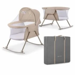 Kinderkraft Beige Lovi 3 In 1 Crib