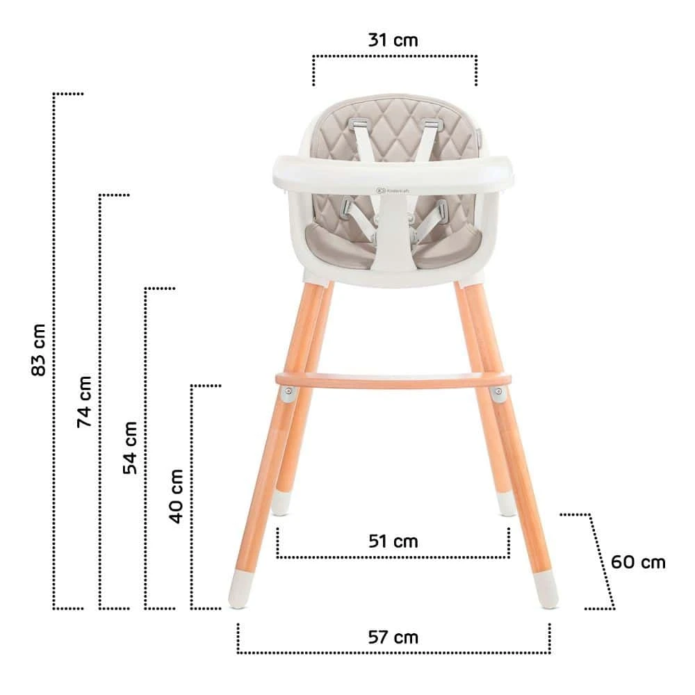 Kinderkraft Sienna Grey High Chair 13 Kinderkraft Sienna Grey High Chair - Image 13