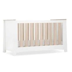 CuddleCo Ada Cot Bed – White And Ash -Kiddies Kingdom Store r65 1