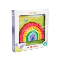 Le Toy Van Rainbow Tunnel Stacker -Kiddies Kingdom Store rainbow1