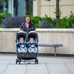 Red Kite Push Me Dubl With Footmuffs – Stone Grey -Kiddies Kingdom Store red kite push me dubl 6