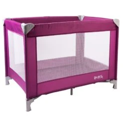 Red Kite Sleeptight Travel Cot – Raspberry -Kiddies Kingdom Store red kite sleeptight travel cot raspberry p11171 132083 image