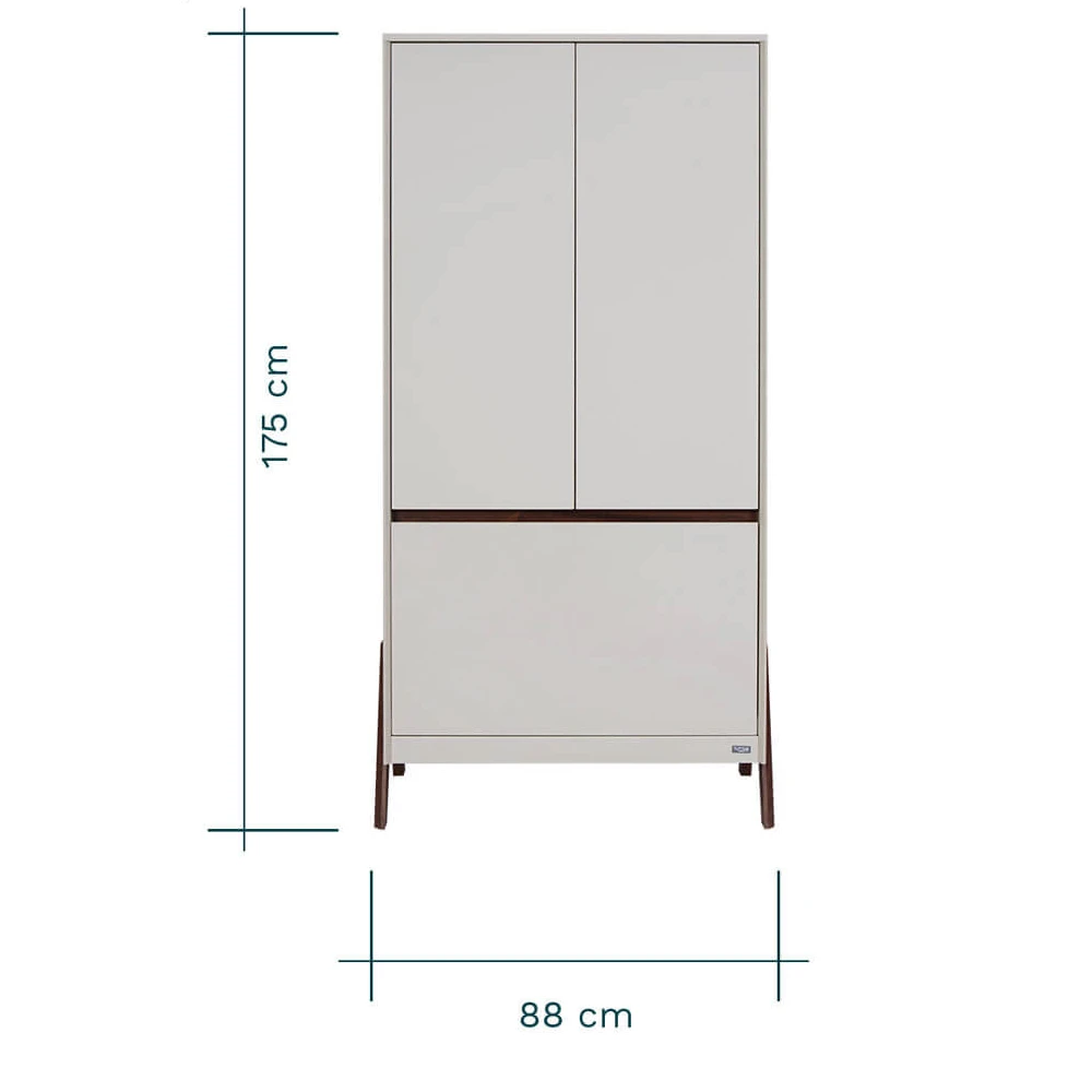 Tutti Bambini Fuori 4in1 3 Piece Nursery Room Set – White Sand/Warm Walnut 7 Tutti Bambini Fuori 4in1 3 Piece Nursery Room Set – White Sand/Warm Walnut - Image 7