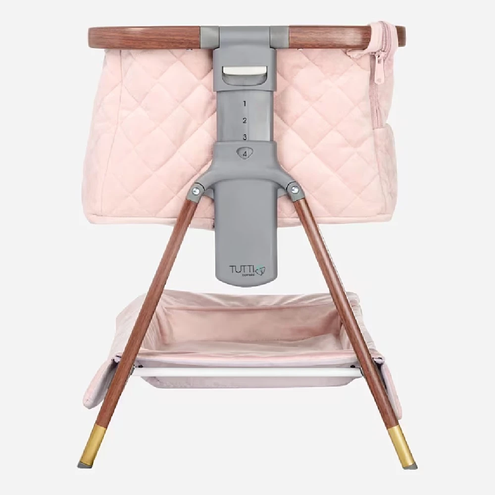 Tutti Bambini CoZee Luxe Mini Me Crib – Walnut & Blush 7 Tutti Bambini CoZee Luxe Mini Me Crib – Walnut & Blush - Image 7