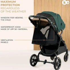 Kinderkraft Pushchair MITZY Jade Green -Kiddies Kingdom Store rhhyw