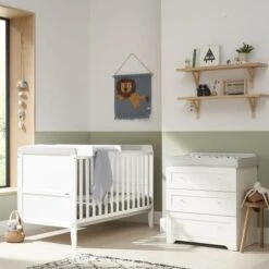 Tutti Bambini Rio 2 Piece Nursery Room Set – White Dove Grey