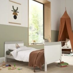 Tutti Bambini Rio 5 Piece Nursery Room Set/Underdrawer/Cot Top Changer – White Dove Grey -Kiddies Kingdom Store rio 3pc white dove grey 5 3