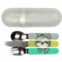 Tum Tum Stanley Sloth Travel Cutlery Set