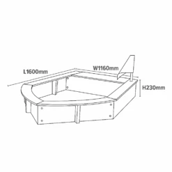 Liberty House Toys Kids Boat Sandpit With Seating And Cover -Kiddies Kingdom Store rte5465
