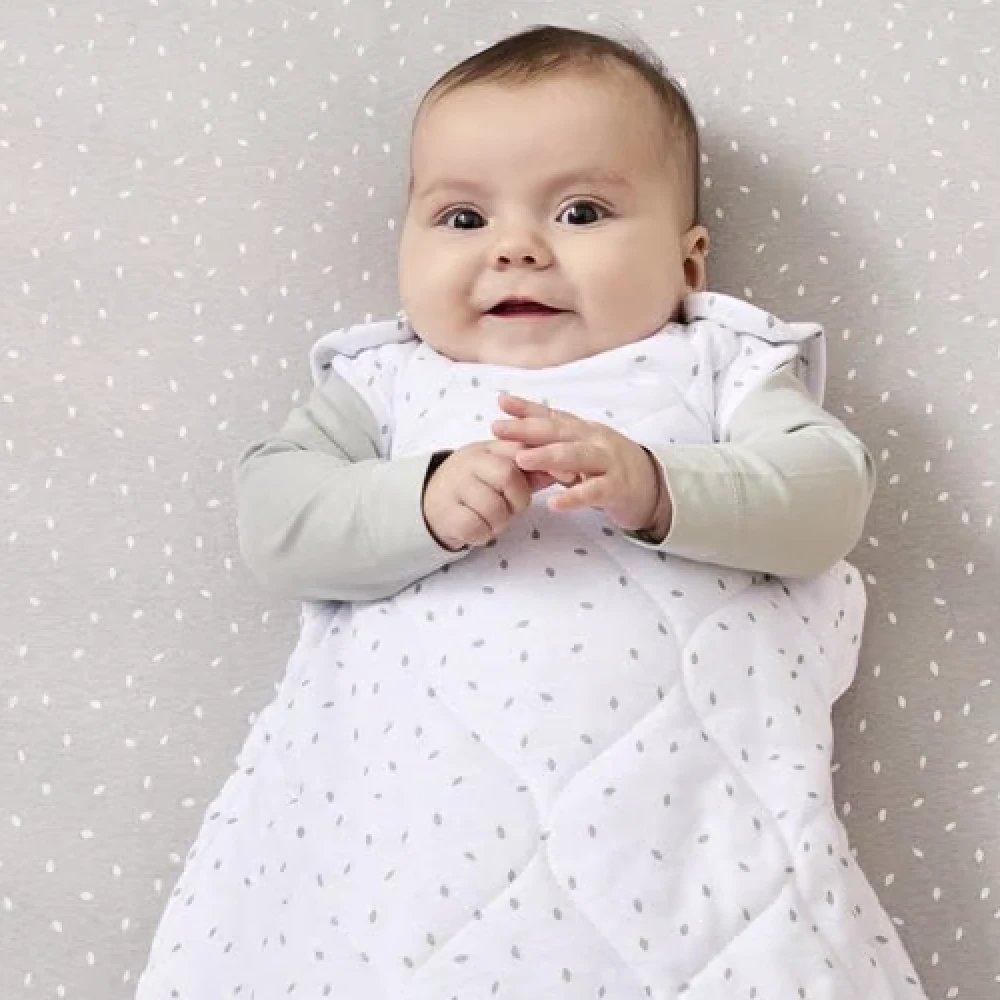 Little Green Sheep Organic 0.6m Baby Sleeping Bag 2.5 Tog White 3 Little Green Sheep Organic 0.6m Baby Sleeping Bag 2.5 Tog White - Image 3