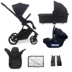 My Babiie MB500 3-in-1 Travel System – Obsidian Black