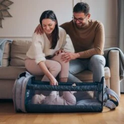 Bizzi Growin Travel Crib Changing Bag Windsor Grey -Kiddies Kingdom Store rucpod 10