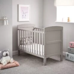 Obaby Grace Mini Cot Bed Warm Grey