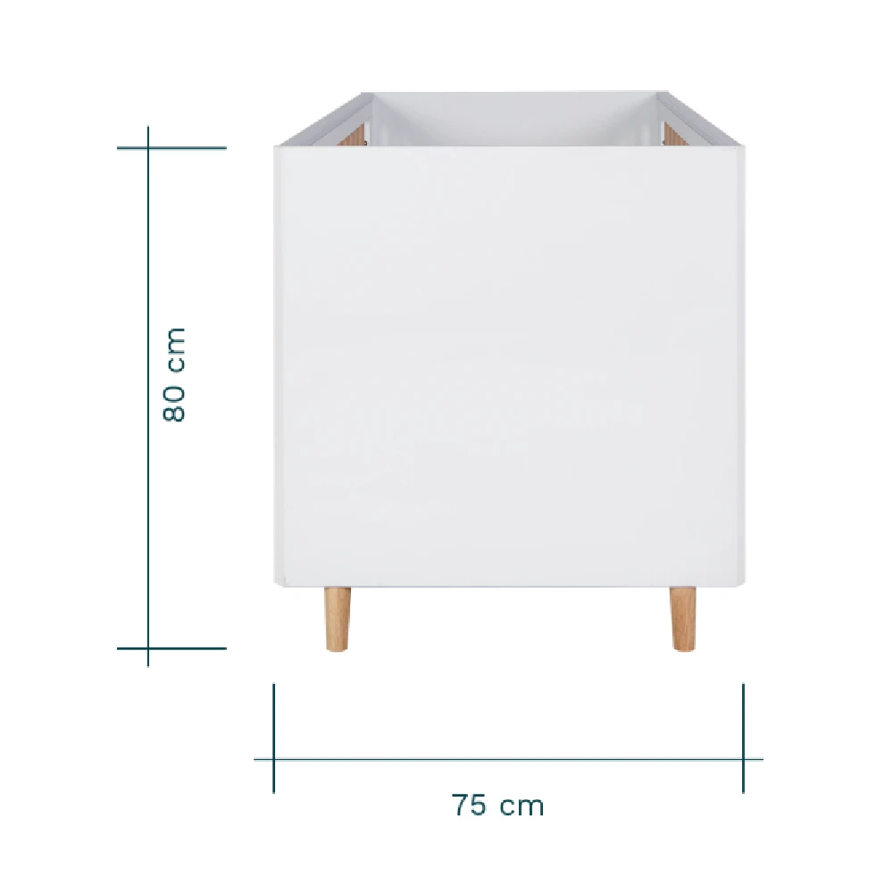 Tutti Bambini Fika 6 Piece Room Set Bundle – White/Light Oak 8 Tutti Bambini Fika 6 Piece Room Set Bundle – White/Light Oak - Image 8