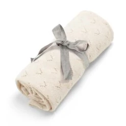 Mamas & Papas Born To Be Wild – Oatmeal Pointelle Blanket