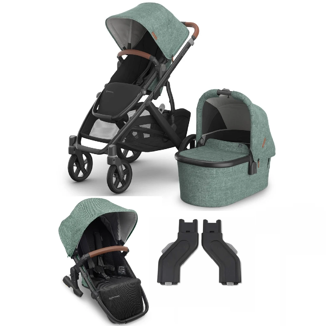 UPPAbaby VISTA V3 Double Pushchair And Carrycot – Gwen 1 UPPAbaby VISTA V3 Double Pushchair And Carrycot – Gwen
