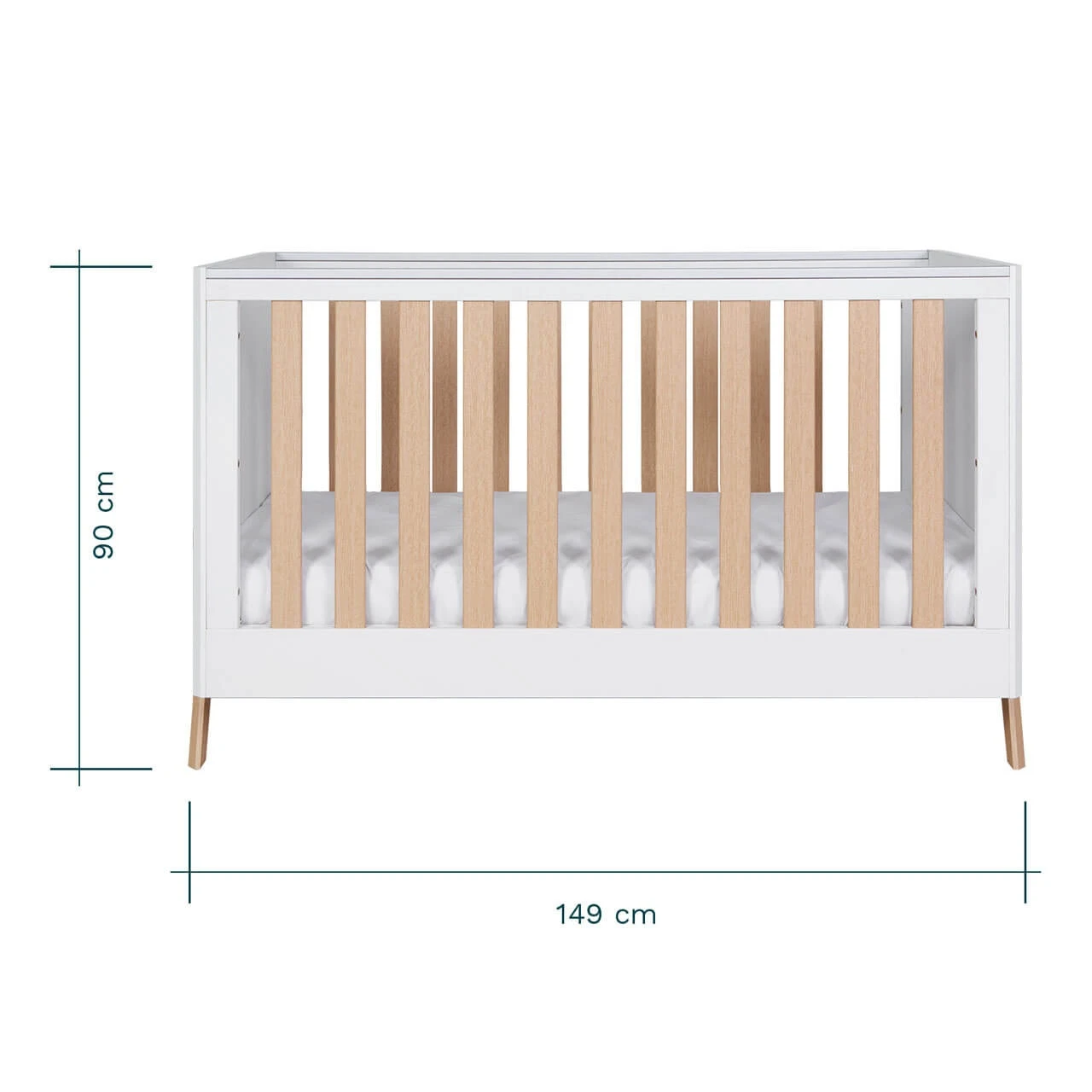 Tutti Bambini Fuori 3 Piece Room Set White & Light Oak 10 Tutti Bambini Fuori 3 Piece Room Set White & Light Oak - Image 10