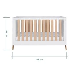 Tutti Bambini Fuori 2 Piece Room Set White & Light Oak -Kiddies Kingdom Store sGw 1 3