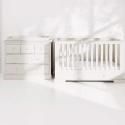 Mamas & Papas Oxford 2 Piece Nursery Room Set – Pure White -Kiddies Kingdom Store saf 4