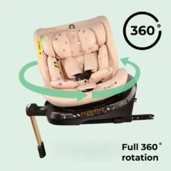 My Babiie I-Size (40-150cm) Spin Car Seat Pink Polka -Kiddies Kingdom Store sdert56y