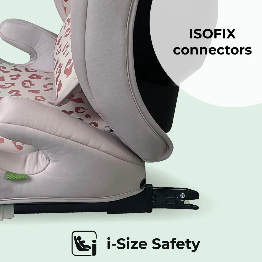 My Babiie I-Size (100-150cm) High Back Booster Car Seat – Blush Leopard 6 My Babiie I-Size (100-150cm) High Back Booster Car Seat – Blush Leopard - Image 6
