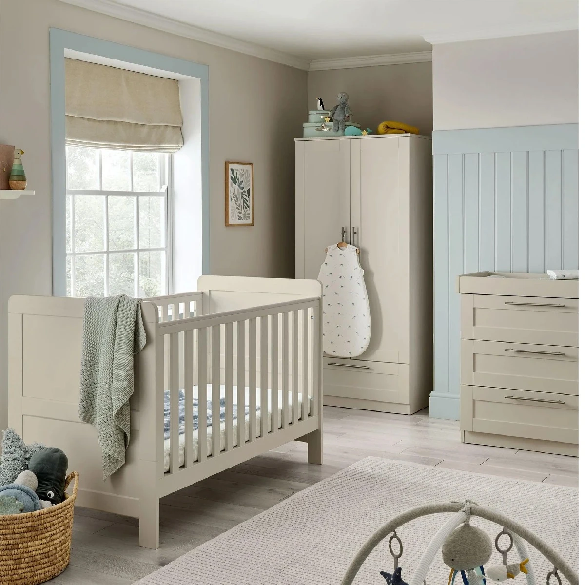 Mamas & Papas Hampden 5 Piece Nursery Room Set – Pebble 1 Mamas & Papas Hampden 5 Piece Nursery Room Set – Pebble