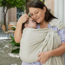 Tutti Bambini Boba Ring Sling Baby Carrier Pampas Beige -Kiddies Kingdom Store sedr