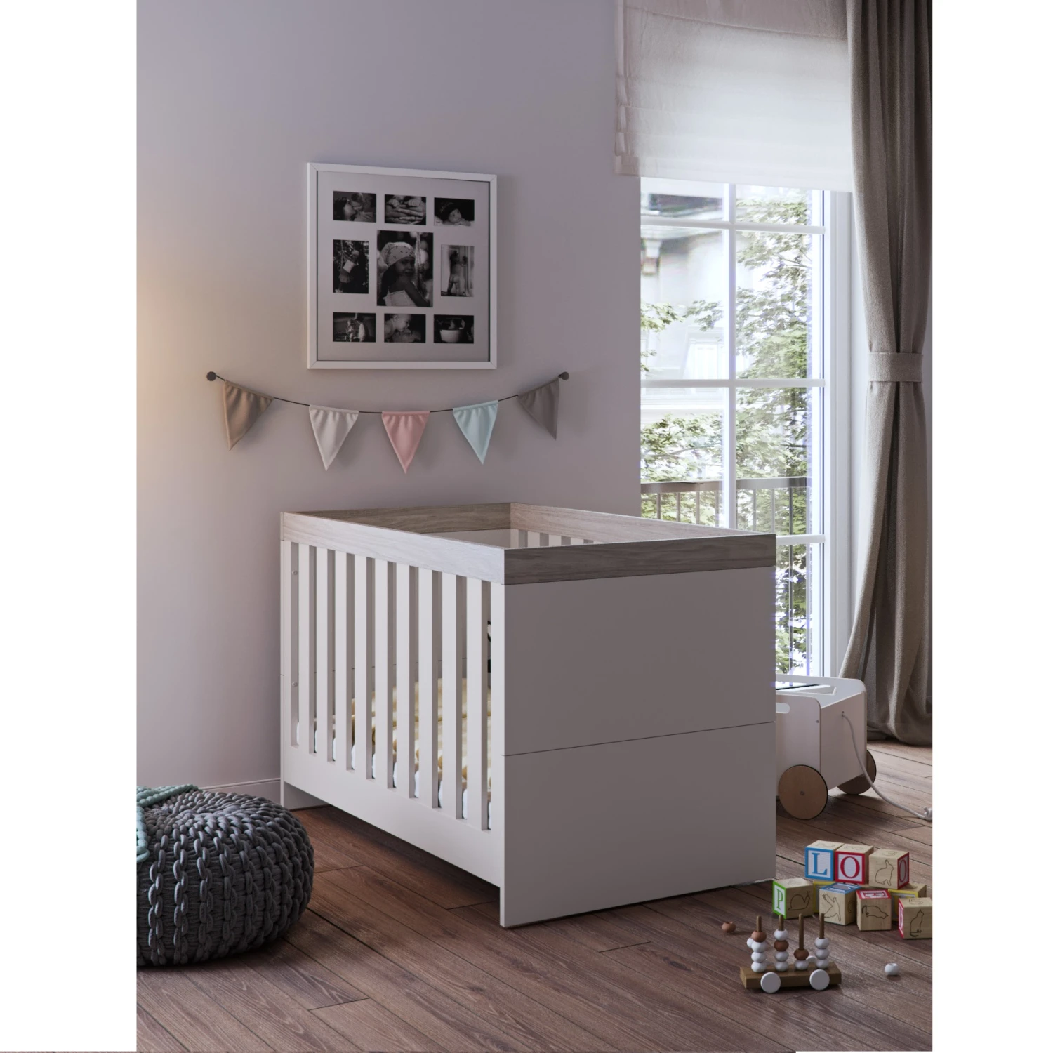 Sennen 2 Piece Nursery Room Set – Cashmere/Grey Ash 2 Sennen 2 Piece Nursery Room Set – Cashmere/Grey Ash - Image 2