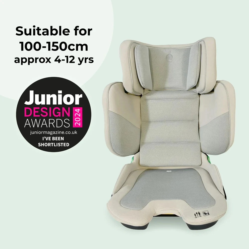 My Babiiei-Size (100-150cm) Compact High Back Booster Car Seat – Stone 7 My Babiiei-Size (100-150cm) Compact High Back Booster Car Seat – Stone - Image 7